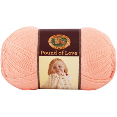 Lion Brand Pound Of Love Baby Yarn-Creamsicle