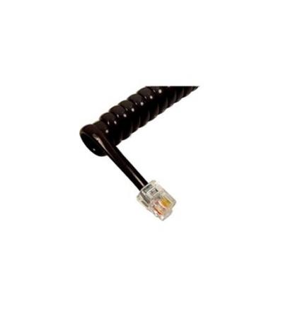 GCHA444012-FFB HANDSET CORD 12 FLAT BLA
