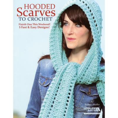 Leisure Arts-Hooded Scarves To Crochet