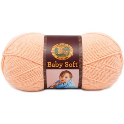 Lion Brand Baby Soft Yarn-Creamsicle