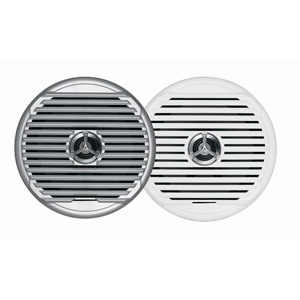 JENSEN  MSX65R 6.5' High Performance Coaxial Speaker - (Pair) White/Silver Grills