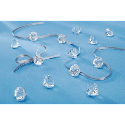 Victoria Lynn Faceted Diamond Charms .5' 140/Pkg-Clear Acrylic