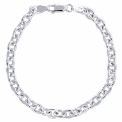 Sterling Silver Oval Link Chain Bracelet