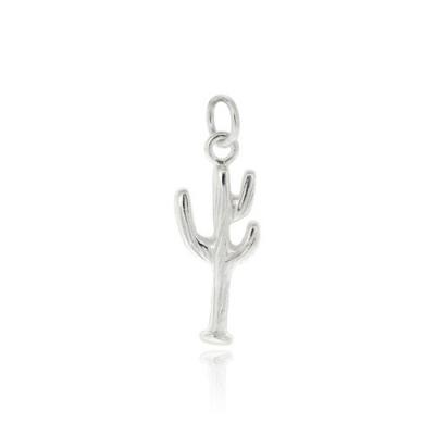 Sterling Silver Cactus Plant Novelty Charm