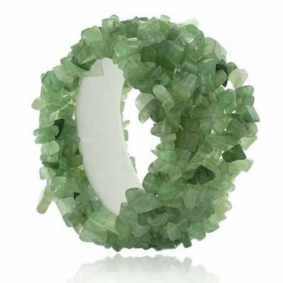 Aventurine Stone Chip Chunky Stretch Bracelet