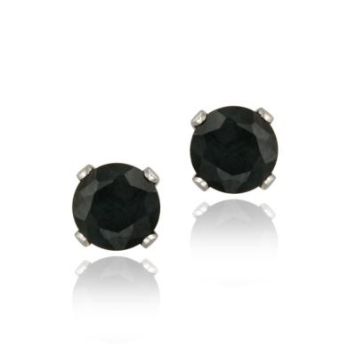 Sterling Silver 1.2ct Sapphire Stud Earrings, 5mm