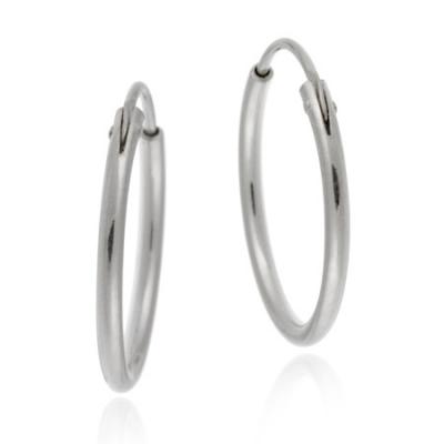 Sterling Silver 18mm Hoop Earrings