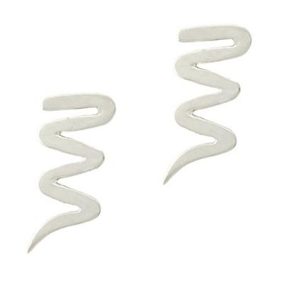 Sterling Silver Swirl Earrings