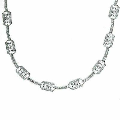 Princess of Monaco Simulated Diamond CZ Necklace.