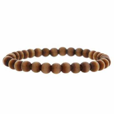 Brown Cats Eye Beaded Stretch Bracelet