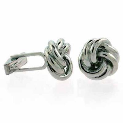Sterling Silver Designer Inspired Knot Cufflinks