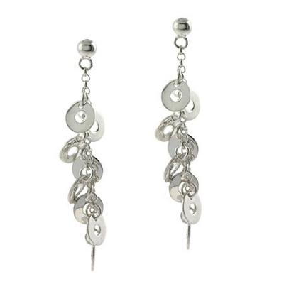 Sterling Silver Cascade Dangle Earrings