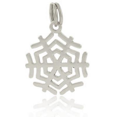 Winter Sterling Silver Filigree SnowFlake Charm/Pendant Holiday Gift