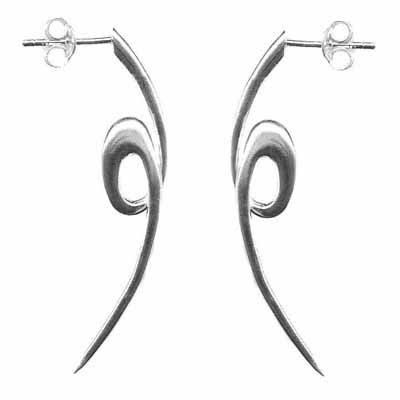 Sterling Silver Loop de Loop Earrings