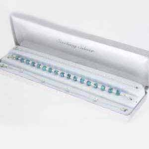 Sterling Silver and Turquoise Trio Bracelet set