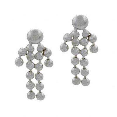 Sterling Silver Beaded Child Dangle Earrings