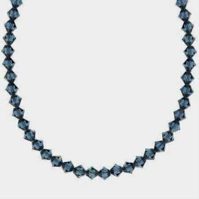 Genuine Dark Blue Swarovski Elements Necklace