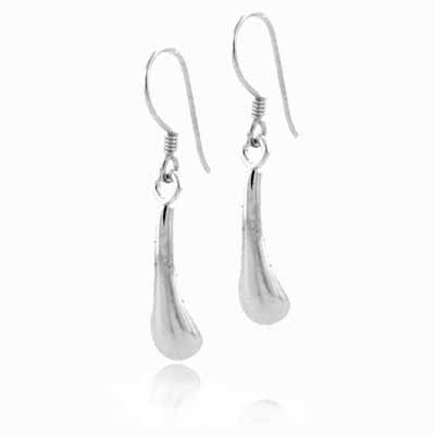 Sterling Silver Designer Teardrop Earrings