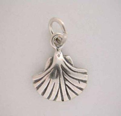 Silver SEA SHELL CHARM Clam Pretty*
