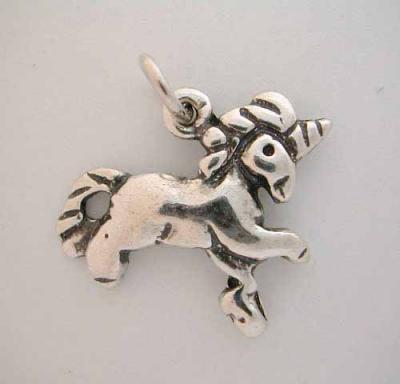 Silver * UNICORN CHARM * Horse Sport Hobbies