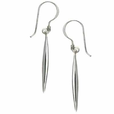 Sterling Silver Spear Dangling  Drop Earrings