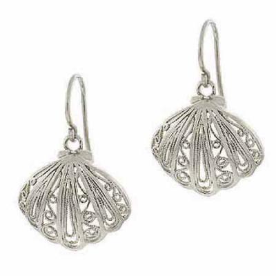 Sterling Silver Filigree Drop Earrings