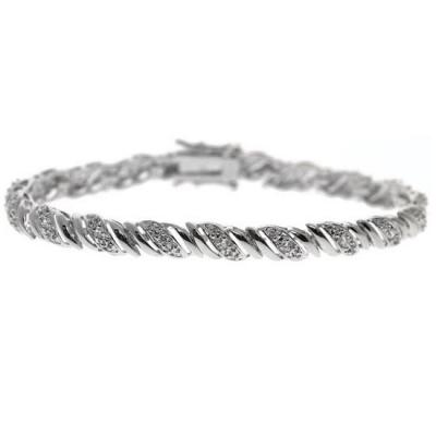 Sterling Silver CZ San Marco Bracelet