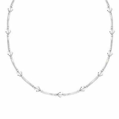 Sterling Silver Clear Genuine Swarovksi Crystal Bar Necklace