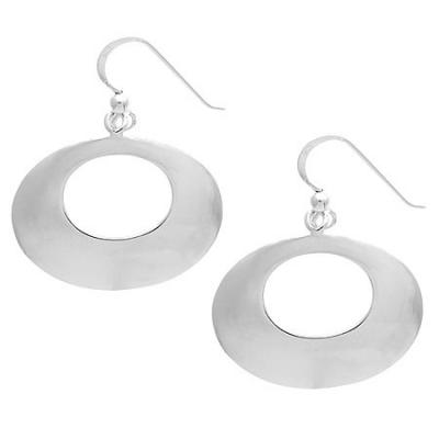 Sterling Silver Disc Dangle Earrings