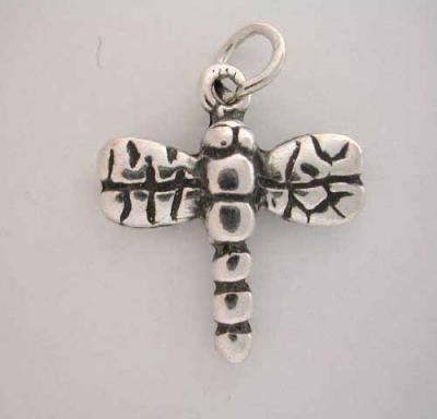 Silver DRAGONFLY CHARM Dragon Fly Bug