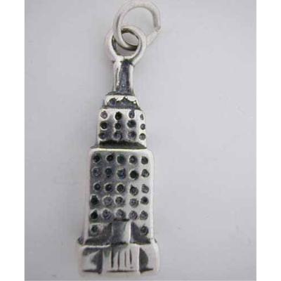 Silver EMPIRE STATE BUILDING CHARM or Pendant