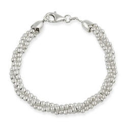 Sterling Silver 3-Strand Twisted Bracelet