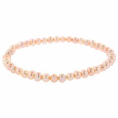 Freshwater Cultured Pink Pearl Stretch Bracelet