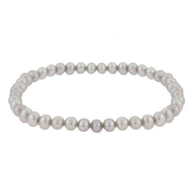 Freshwater Cultured Gray Pearl 5mm Stretch Bracelet