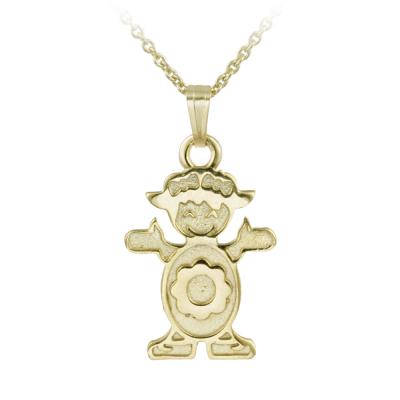 14K Gold Filled Clown Necklace