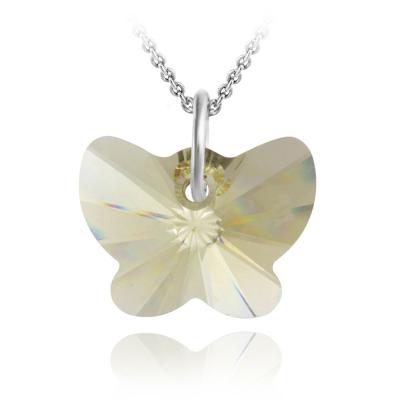 Sterling Silver Jonquil Swarovski Elements Butterfly Necklace