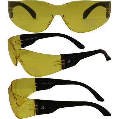 Birdz Pigeon Shop Glasses with Black Frame and Yellow Lenses