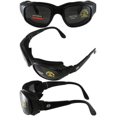 Birdz Falcon Padded Glasses Convert to Goggles and Three Lens Kit (Clear, Smoke, Yellow)