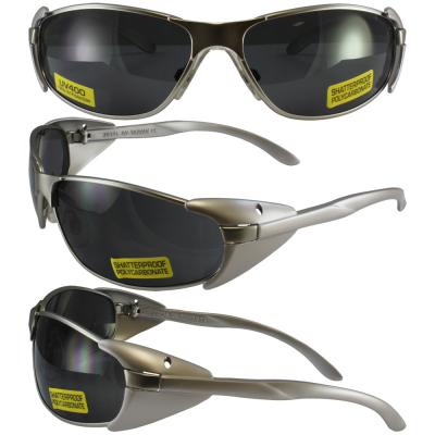Supra Smoke Lens, Lightweight Metal Frame with Side Protection Wings