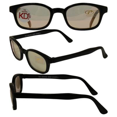 Original KDs Biker Sunglasses with Clear Colored Mirror Lenses