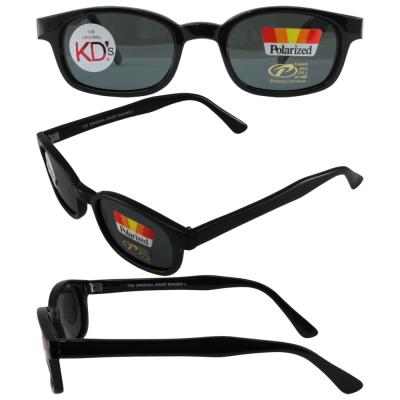 Original KDs Biker Sunglasses with Polarized Smoke Lenses