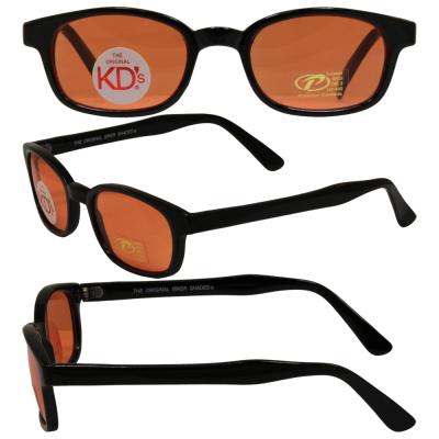 Original KDs Biker Sunglasses with Orange Lenses