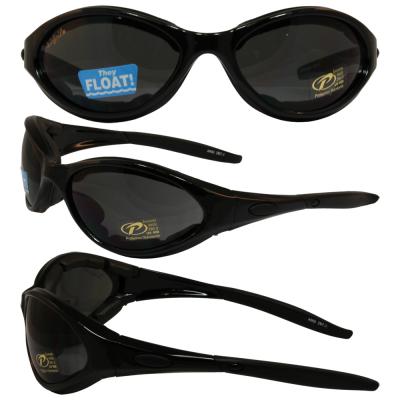 Airfoil Padded Riding Glasses with Black Frames and Smoke Lenses