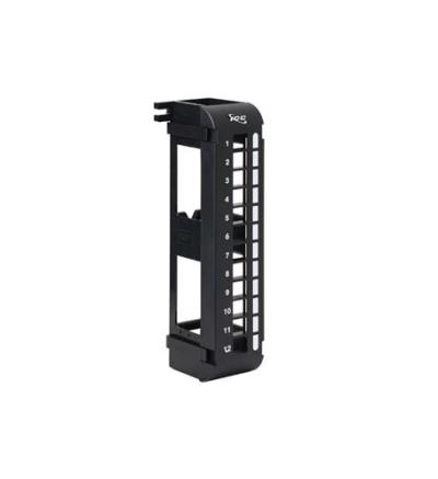 PATCH PANEL, BLANK, VERTICAL, HD,12-PORT