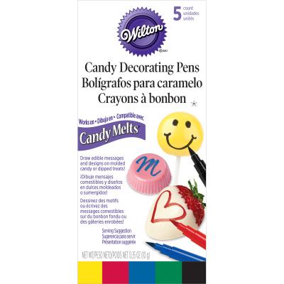 Candy Decorating Pens .35oz 5/Pkg-Primary