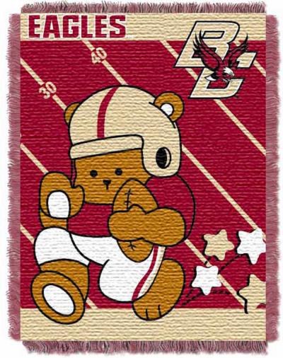 Boston College  OFFICIAL Collegiate 'Half Court' Baby Woven Jacquard Throw