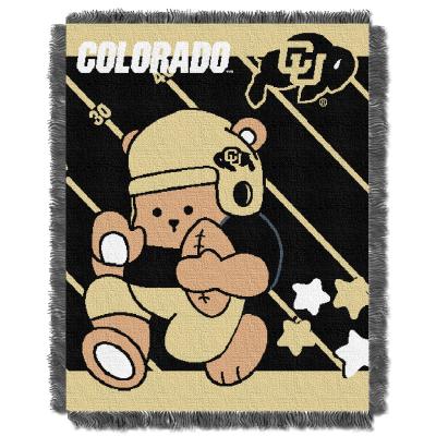 Colorado  OFFICIAL Collegiate 'Half Court' Baby Woven Jacquard Throw
