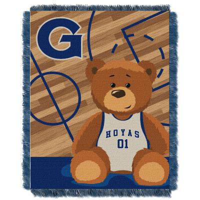 Georgetown  OFFICIAL Collegiate 'Half Court' Baby Woven Jacquard Throw
