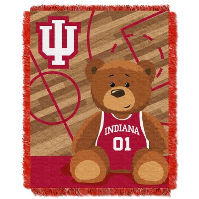 Indiana  OFFICIAL Collegiate 'Half Court' Baby Woven Jacquard Throw