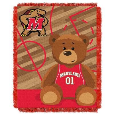 Maryland  OFFICIAL Collegiate 'Half Court' Baby Woven Jacquard Throw